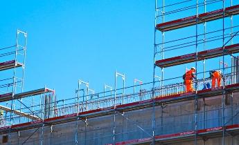 cantiere: costruzione di un edificio
