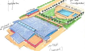 disegni piscina architetto paolo pettene
