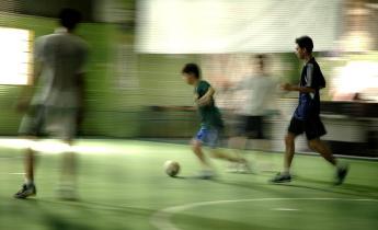 ragazzi, sport, calcio, palestra, gioco,