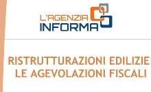 guida, agenzia, entrate, agevolazioni, fiscali, irpef, ristrutturazione, piscine,