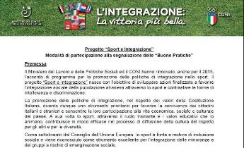 sport, integrazione, idee, progetti, promozione,