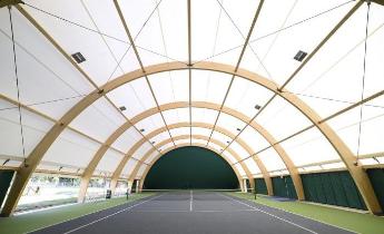 copertura, campo, tennis, impianti sportivi, sport, isicover, tensostruttura, archi, legno,