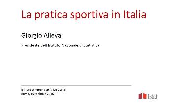 istat, analisi, dati, sport, italia, economia, attivit sportiva, mercato,